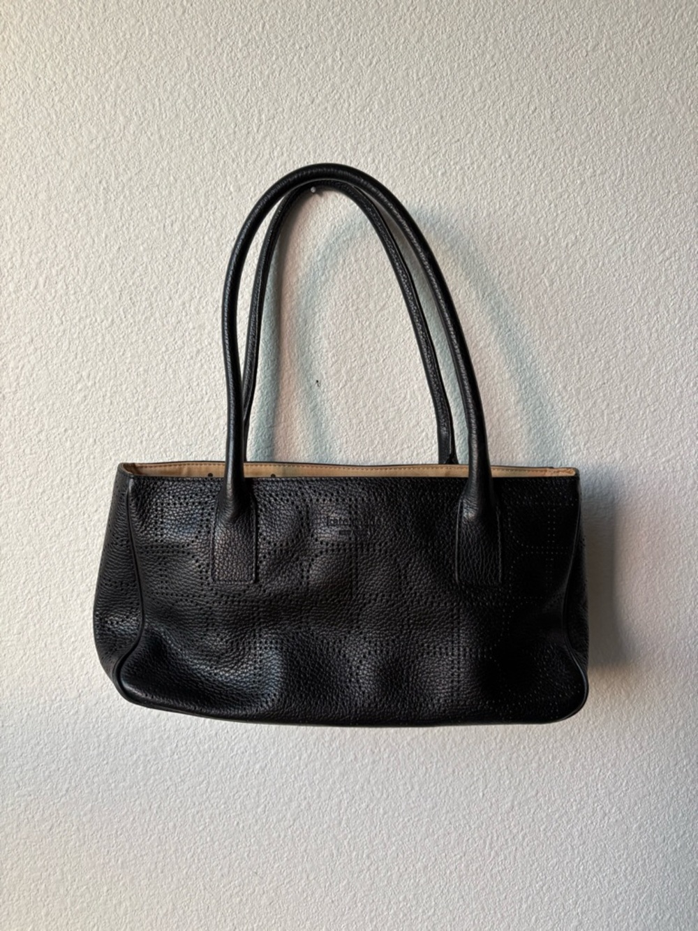 kate spade Black Pebbled Leather Shoulder Bag